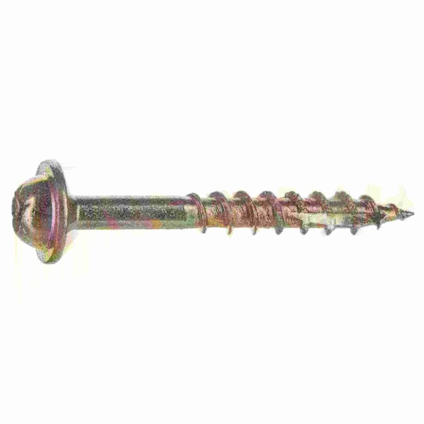 Saberdrive Wood Screw, #9, 1-1/2 in, Zinc Yellow Steel Flange Round Head Torx Drive, 143 PK 54101 - main